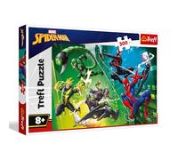 Trefl - Spiderman, dans la Toile d'araignée - Puzzle de 300 pièces - Puzzle coloré avec des Personnages de Dessins animés, Divertissement créatif, Amusement pour Les Enfants à partir de 8 Ans