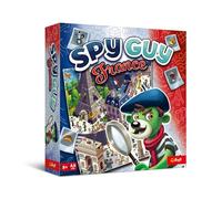Trefl - Spy Guy France - Jeu Coopératif d’enquête, Jeu de Société en Famille, Grand Plateau de Ville, Monuments et Symboles Français, pour Adultes et Enfants à partir de 5 Ans.