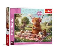 Trefl - Sweet Picnic - 300 pièces - Puzzles d'animaux colorés, Divertissement créatif, Amusement pour Les Enfants à partir de 8 Ans
