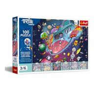 Trefl - The Treflik Family, Gondus dans Une fusée - 100 pièces - Puzzle coloré représentant Les Personnages du Dessin animé, à Collectionner, pour Les Enfants âgés de 5 Ans et Plus