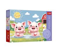 Trefl - The Treflik Family, Happy Country Life - Puzzle 30 éléments - Puzzles colorés avec des Animaux, Divertissement créatif, Amusement pour Les Enfants de Plus de 3 Ans