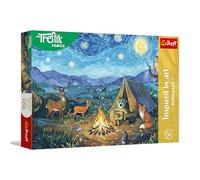 Trefl - The Treflik Family, Inspired by Art, Au Coin du feu - 100 pièces - Puzzles colorés avec des Personnages de Contes de fées, Amusement pour Les Enfants âgés de 5 Ans et Plus