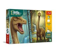Trefl - The Treflik Family, Inspired by Dino World, Brontosaurus - 100 pièces - Puzzle coloré sur Le thème des Dinosaures, Divertissement créatif, pour Les Enfants à partir de 5 Ans
