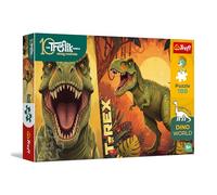 Trefl - The Treflik Family, Inspired by Dino World, T-Rex - 100 pièces - Puzzle coloré sur Le thème des Dinosaures, Divertissement créatif, pour Les Enfants à partir de 5 Ans