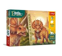 Trefl - The Treflik Family, Inspired by Dino World, Triceratops - 100 pièces - Puzzle coloré sur Le thème des Dinosaures, Divertissement créatif, pour Les Enfants à partir de 5 Ans