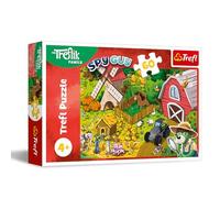 Trefl - The Treflik Family, Les Treflik à la Ferme - Puzzle 60 Pièces - Puzzles colorés de Treflik, Divertissement, Loisir pour Les Enfants à partir de 4 Ans