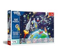 Trefl - The Treflik Family, Treflinka dans l'espace - 100 pièces - Puzzle coloré représentant Les Personnages du Dessin animé. pour Les Enfants âgés de 5 Ans et Plus