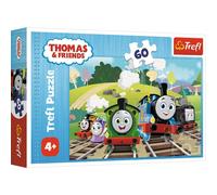 Trefl - Thomas & Friends, Tomek en Voyage - Puzzle 60 Pièces - Puzzle Colorés avec Les Héros de Contes de Fées Thomas et Ses Amis, Trains, Divertissement Créatif, Jeu pour Enfants Plus de 4 Ans
