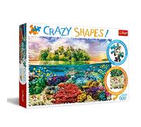 Trefl TR11113, Crazy Shapes Puzzle 600 Teile - Tropische Insel, Das ist ja irre! Die Crazy Shapes Puzzle haben Keine geraden Linien Oder Kanten