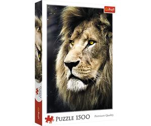 Trefl TR26139, Premium Puzzle 1500 Teile - Porträt eines Löwen, Qualitativ hochwertiges Premium Puzzle mit 1500 Teilen