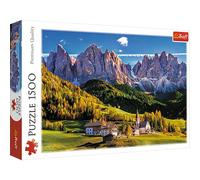 Trefl TR26163, Premium Puzzle 1500 Teile - Villnößtal, Südtirol, Qualitativ hochwertiges Premium Puzzle mit 1500 Teilen, Val Di Funes