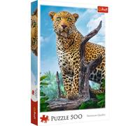 Trefl TR37332, Premium Puzzle 500 Teile - Wilder Leopard, Premium Puzzle mit 500 Teilen