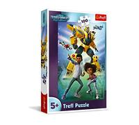 Trefl-Transformers:EarthSpark,Transformers Team-Puzzle 100 Éléments-Colorés avec des Personnages de Contes de Fées,Divertissement Créatif,Amusement pour Les Enfants à partir de 5 Ans