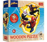 Trefl Trefl 50 Casse-tête en bois - Spider-Man prêt à l'action / Disney Marvel Spiderman_FSC Mix 70%