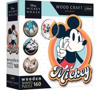 Trefl Trefl - Puzzles - 160 puzzles en bois" - Rétro Mickey Mouse / Disney Mickey Mouse et ses amis FSC Mix 70 %"