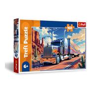 Trefl - Un Camion en Route - Puzzle 160 Pièces - Puzzle coloré avec Un Camion, Divertissement Créatif, Loisir pour Les Enfants à partir de 6 Ans