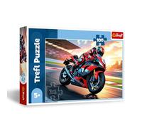 Trefl - Une Moto Rapide - Puzzle 100 Pièces - Puzzle avec Véhicules, Divertissement Créatif, Loisir pour Les Enfants à partir de 5 Ans