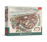 Trefl - Varsovie - Projet de Reconstruction de la Vieille Ville, 1951 - 1 000 pièces - Puzzle à Assembler soi-même, Divertissement créatif, Puzzle Classique pour Adultes et Enfants à partir de 14 Ans
