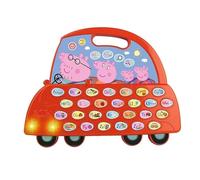 Trefl, VTech Peppa Pig, Lettre Voiture Peppy - Jouet électronique éducatif, lettres et prononciation, jouer, apprendre avec les héros contes de fées cochons Peppa, jouets pour enfants