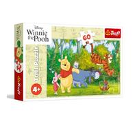 Trefl - Winnie l'ourson, délicieux Miel - Puzzle de 60 pièces - Puzzle coloré avec des Personnages de Contes de fées, pour Le Plaisir des Enfants à partir de 4 Ans