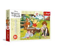 Trefl - Winnie l'ourson, Une journée avec Winnie - Puzzle de 30 pièces - Puzzle coloré avec des Personnages de Contes de fées, Divertissement créatif, pour Les Enfants à partir de 3 Ans