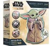 TREFL Wood Craft Origin Puzzle Le Mandalorien : Grogu 160 pièces
