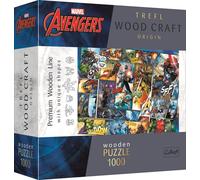 TREFL Wood Craft Origin-Puzzle Marvel Avengers 1000 Teile
