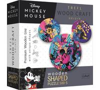 TREFL 500+5 el. drewniane konturowe Kolorowa Myszka Mickey 20168 [Puzzle]