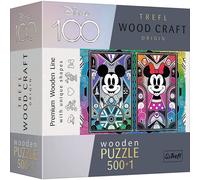 TREFL Wood Craft Origin Puzzle Mickey Mouse et Minnie 501 Teile