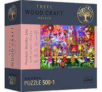 TREFL Wood Craft Origin Puzzle Monde magique 501 pièces