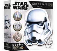 TREFL Wood Craft Origin Puzzle Star Wars : Casque du Stormtrooper 160 pièces