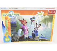 Trefl - Zootopia 2, Secrets of Zootopia - Puzzle de 100 pièces - Puzzle coloré avec des Personnages de Dessins animés, pour Les Enfants âgés de 5 Ans et Plus