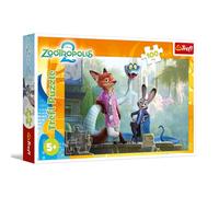 Trefl - Zootopia 2, Secrets of Zootopia - Puzzle de 100 pièces - Puzzle coloré avec des Personnages de Dessins animés, pour Les Enfants âgés de 5 Ans et Plus
