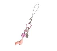 Trèfle à quatre feuilles de dessin animé chanceux charme de téléphone jeune décoratif acrylique porte-clés accessoires en acrylique pour réunion, フリーサイズ