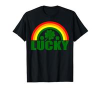 Trèfle à Quatre Feuilles Irlandais Porte-Bonheur pour la Saint-Patrick T-Shirt Graphique avec Valeur
