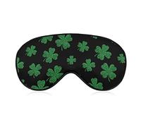 Trèfle à quatre feuilles porte-bonheur masque pour les yeux avec sangle réglable bandeau pour voyage en avion