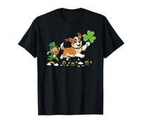 Trèfle Amusant Saint Bernard St Patrick pour Femmes, Hommes et Enfants T-Shirt