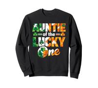 Trèfle Irlandais Auntie of The Lucky One St Patrick Day Sweatshirt