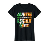 Trèfle Irlandais Auntie of The Lucky One St Patrick Day T-Shirt