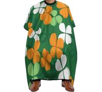 Trèfle Irlandais Saint Patrick Femme Homme Robe De Coiffure Réglable Cape De Barbier Pleine Longueur Cape De Coiffure Pour Coloration Des Cheveux Coupe Et Coloration Coupe De Cheveux 168X140Cm