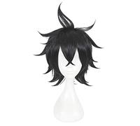 Trèfle noir Anime Cosplay Asta Gridelin perruque courte accessoire de Cosplay fibre résistante à la chaleur Cosplay perruques Costume accessoire + casquette de perruque taille unique bleu