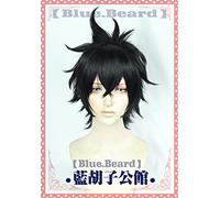 Trèfle Noir Cosplay Yuno Noir Court Droit Perruque Moelleuse Résistant À La Chaleur Cheveux Synthétiques Perucas Cosplay Perruque + Casquette De Perruque Gratuite