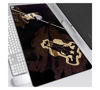 Trèfle Noir Tapis De Souris Anime Speed Gaming |Tapis De Souris XXL | 900 X 400Mm Grand Format |Base De 3 Mm D'Épaisseur | Précision Et Vitesse Parfaites, K
