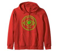 Trèfle porte-bonheur irlandais mignon pour la Saint Patrick rond Sweat à Capuche