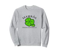 Trèfle pour la Saint-Patrick Vert Noir Orange Sweatshirt