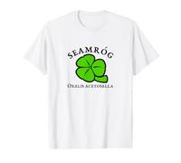 Trèfle pour la Saint-Patrick Vert Noir Orange T-Shirt Graphique avec Valeur