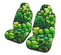 Trèfle Vert Saint-Patrick Housse De Siege Lavable Housse De Siege Voiture Nonslip Housses De Protection Sièges pour SUV Camion Camionnette 2 Pièces