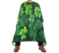 Trèfles De La Saint-Patrick Femme Homme Capes De Coiffeur De Salon Professionnelle Cape De Coiffure Réglable Cape De Barbier Pour Coupe Et Coloration Coupe De Cheveux 168X140Cm