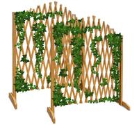 Treillage de jardin - DEUBA - Bois massif - Pliable - Réglable - Support Plantes grimpantes