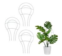 Treillis à Fleurs KADAX en Acier, Lot de 3, Treillis, Treillis pour Plantes grimpantes, Support de Tige de Plante, Support de Fleur, Treillis, Treillis de Plante (48,5 x 32 cm)